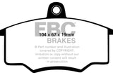 EBC 80-82 Audi 4000 1.6 Redstuff Front Brake Pads - DP3310C