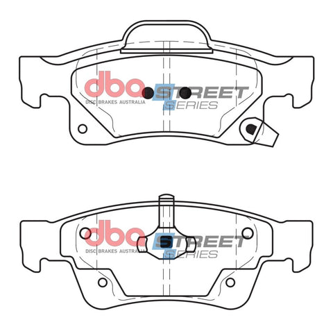 DBA 11-20 Dodge Durango (Solid Rear rotor) Street Series Rear Brake Pads - DB2217SS