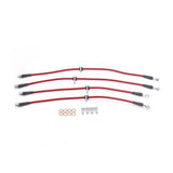 Power Stop 02-05 Honda Civic Front & Rear SS Braided Brake Hose Kit - BH00072