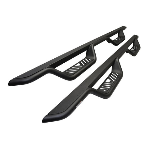 Westin 14-18 Chevrolet Silverado/GMC Sierra Crew Cab Outlaw Nerf Step Bars (Excl. Diesel) -Text. Blk - 20-13725