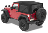 Bestop 07-18 Jeep Wrangler JK 2-Door Supertop (Premium Black Twill) - 54822-17