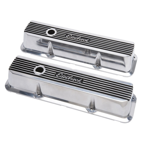 Edelbrock Valve Covers Elite II Ford FE 1958-76 Polished - 4277