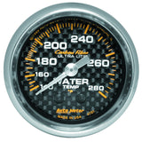 Autometer Carbon Fiber 52mm Water Temperature Gauge - 4731