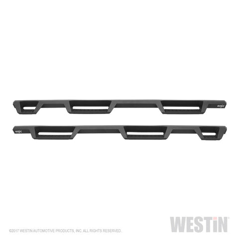 Westin 07-18 Chevrolet Silverado 1500 CC 5.5ft Bed HDX Drop W2W Nerf Step Bars - Tex. Blk - 56-534565