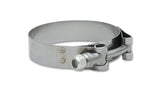 Vibrant SS T-Bolt Clamps Pack of 2 Size Range: 6.28in to 6.59in O.D. For use with 6in I.D. couplers - 2804