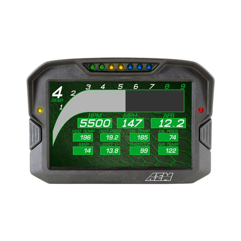 AEM CD-7 Non Logging Race Dash Carbon Fiber Digital Display (CAN Input Only) - 30-5700