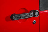 Rugged Ridge Elite Dr Hndle Inserts Black Tread 2Dr 07-18 Jeep Wrangler JK - 13311.48