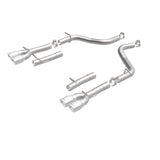 MagnaFlow Axle-Back, SS, 2.5in, Quad Split Rear 3.5in Tip 2015 Dodge Challenger 3.6L V6 - 19218