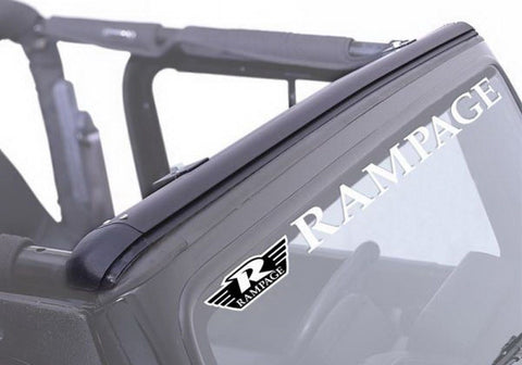 Rampage 1976-1983 Jeep CJ5 Windshield Channel - Black - 901001
