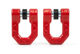 DV8 Offroad Elite Series D-Ring Shackles - Pair (Red) - UNSK-01RD
