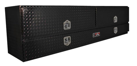 Westin/Brute High Cap 96in Stake Bed Contractor TopSider w/ Base Drawers 96 x 20 x 24 - Tex. Blk - 80-TB400-96D-BD-BT