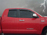 Stampede 2007-2019 Toyota Tundra Extended Crew Cab Pickup Tape-Onz Sidewind Deflector 4pc - Smoke - 6349-2