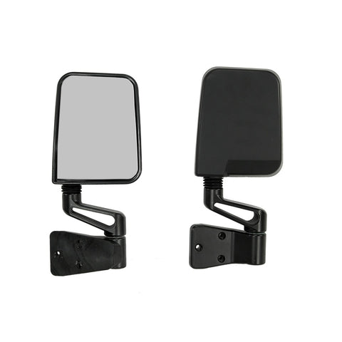 Rugged Ridge 87-02 Jeep YJ/TJ Black Door Mirror Kit - 7694