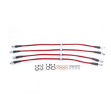 Power Stop 93-96 Subaru Impreza Front & Rear SS Braided Brake Hose Kit - BH00095