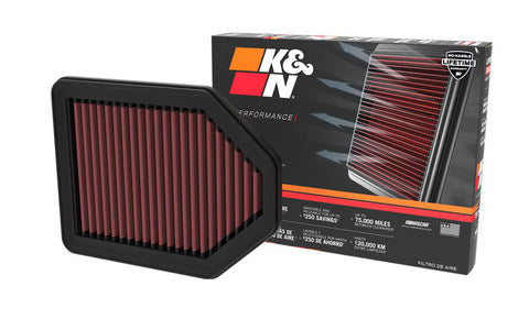 K&N 21-22 Genesis G80 3.5L V6 Replacement Air Filter - 33-5113