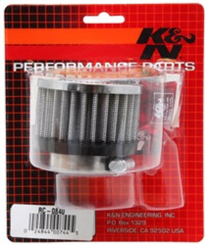 K&N Universal Round Clamp-On Air Filter 1-9/16in Flange 3in OD 2in Height - RC-0840