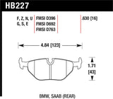Hawk 92-95 BMW 325iS DTC-60 Race Rear Brake Pads - HB227G.630
