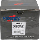 Vertex Piston 02-08 Yamaha YFM 660 F Grizzly 4x4 660cc Cast Replica Piston Kit - 23104