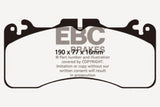 EBC 09+ Lexus LS460 4.6 Sport Yellowstuff Front Brake Pads - DP41867R