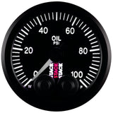 Autometer Stack Instruments Pro Control 52mm 0-100 PSI Oil Pressure Gauge - Black (1/8in NPTF Male) - ST3502