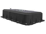 aFe 20-26 GM Trucks L6 3.0L Transmission Pan - Black w/ Machined Fins - 46-71420B