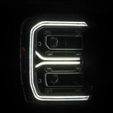 AlphaRex 23-26 Ford F-250 SD LUXX LED Proj Headlights Alpha Blk w/Activ Light/Seq Signal/Switchback - 880908