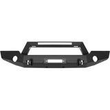 Westin 18-20 Jeep Wrangler WJ2 Full Width Front Bumper w/LED Light Bar Mount Textured Black - 59-80125