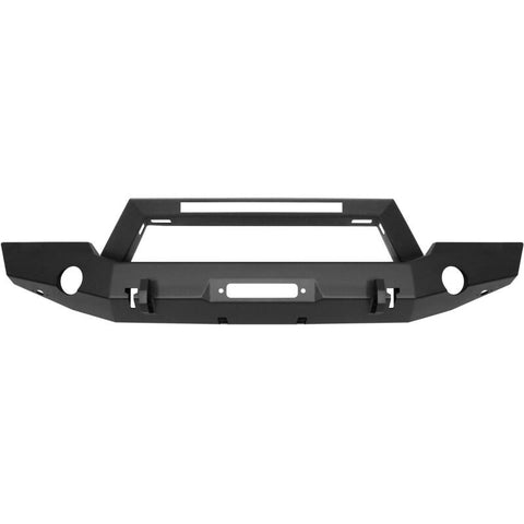 Westin 18-20 Jeep Wrangler WJ2 Full Width Front Bumper w/LED Light Bar Mount Textured Black - 59-80125