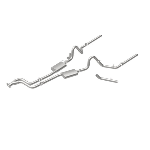 MagnaFlow SYS C/B 84-87 Buick Regal V6 3.8L Turbocharged SS 2.5in Street Series Dual Split Rear Exit - 16884