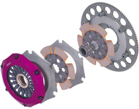 Exedy 2004-2014 Subaru Impreza WRX STI H4 Hyper Compe-D Twin Cerametallic Clutch Sprung Center Disc - FM022SDL