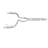MagnaFlow Cat Back, SS, 3in, Competition, Dual Split Polished 4.5in Tips 2015 Ford Mustang GT V8 5.0 - 19101