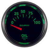 Autometer GS 0-100 PSI Short Sweep Electronic Oil Pressure Gauge - 3827