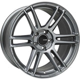 Enkei TSR-6 18x9.5 5x100 45mm Offset 72.6mm Bore Titanium Gray Wheel - 530-895-8045GR