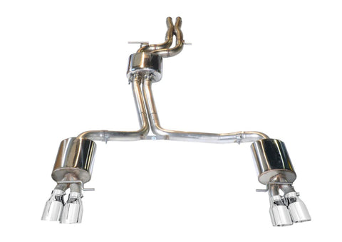 AWE Tuning Audi B8 / B8.5 S4 3.0T Touring Edition Exhaust - Chrome Silver Tips (90mm) - 3010-42018