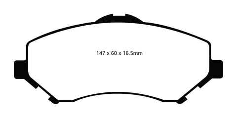 EBC 08-11 Chrysler Town & Country 3.3 Ultimax2 Front Brake Pads - UD1273