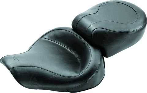 Mustang 91-05 Harley Dyna Wide Touring 1PC Seat - Black - 75536