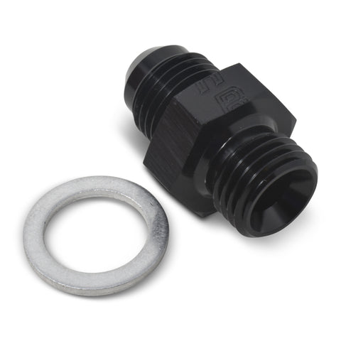 Russell Performance -6 AN Flare to 14mm x 1.5 Metric Thread Adapter (Black ) - 670523