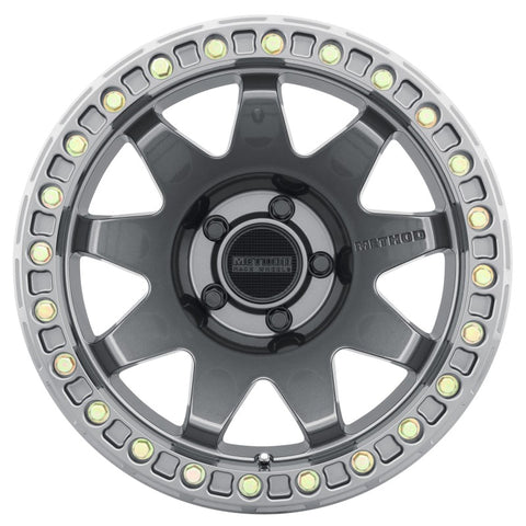 Method MR108 17x9 -44mm Offset 5x5 71.5mm CB Gloss Titanium w/BH-H24125-38 Wheel - MR10879050844B