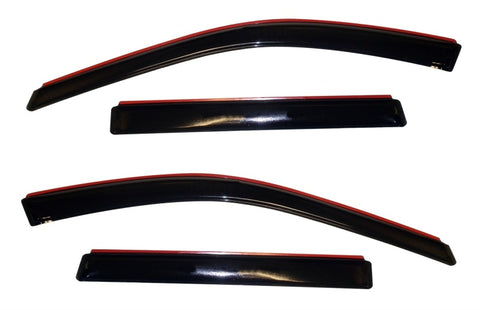 AVS 11-18 Jeep Grand Cherokee (Not L Model) Ventvisor In-Chnl FRT & RR Window Deflectors 4pc - Smoke - 194252