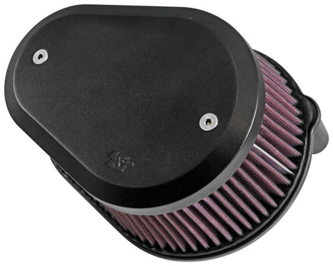 K&N Street Metal Intake System Flare - Black LG Capacity for Harley Davidson - RK-3947XB