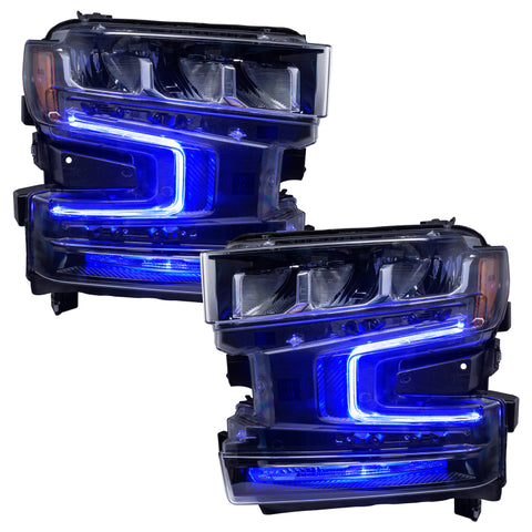 Oracle 19-21 Chevy Silverado 1500 RGB+W Headlight DRL Kit - w/ Simple Controller - 1441-504