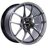 BBS RF 18x9 5x114.3 ET48 Diamond Black Wheel -82mm PFS/Clip Required - RF522DBK