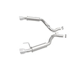 MagnaFlow Axle Back, SS, 2.5in, Competition, Dual Split Polish 4.5in Tip 2015 Ford Mustang Ecoboost - 19179