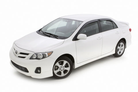AVS 09-13 Toyota Corolla Ventvisor In-Channel Front & Rear Window Deflectors 4pc - Smoke - 194073