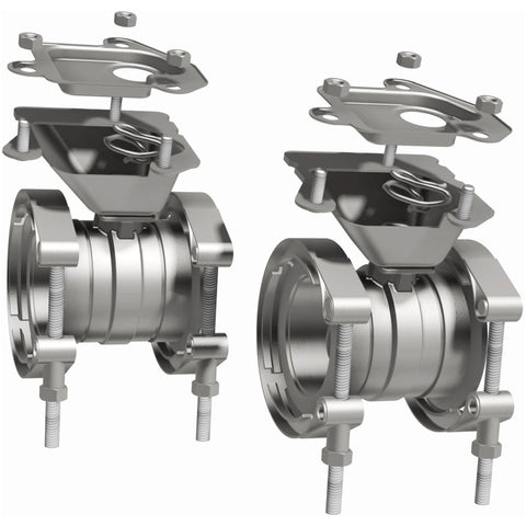 MagnaFlow 2018 Ford Mustang V8-5.0LGAS Exhaust Acc - 2.5in ID/OD - 304SS - Integrated V-Band Flanges - 10805