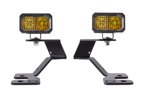 Diode Dynamics 2021 Ford Bronco Stage Series 2in LED Ditch Light Kit - Sport Yellow Pro Combo - DD7145