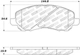 StopTech Street Touring 07-10 Jeep Compass/Patriot Front Brake Pads - 308.08660