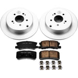 Power Stop 04-11 Mitsubishi Endeavor Rear Z17 Evolution Geomet Coated Brake Kit - CRK5260