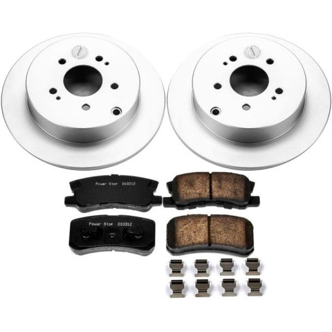 Power Stop 04-11 Mitsubishi Endeavor Rear Z17 Evolution Geomet Coated Brake Kit - CRK5260