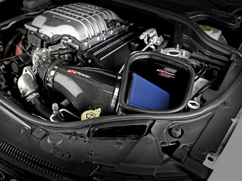 aFe Track Series Carbon Fiber Pro 5R AIS - 2018 Jeep Grand Cherokee Trackhawk (WK2) V8-6.2L(SC) - 57-10002R